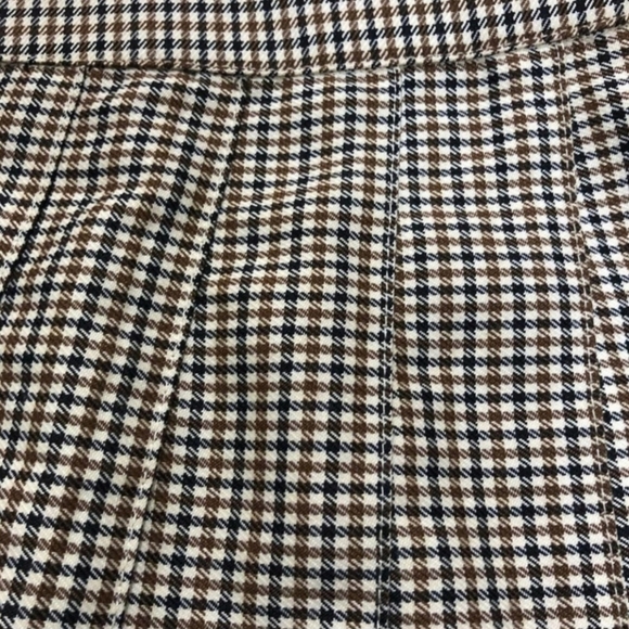 Urban Outfitters Micro Plaid Houndstooth Pleated Mini Skirt Women's Medium M EUC - Picture 5 of 8